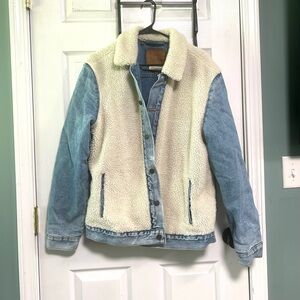 Denim Jacket with Sherpa Lining